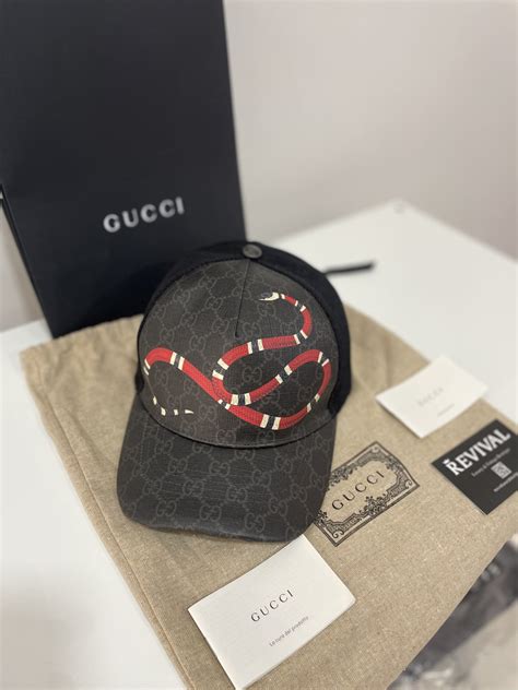 cappello gucci nero serpente|cappelli Gucci uomo.